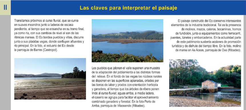 Imagen de una de las páginas de la guía (claves del territorio)